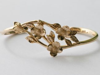 Bronze Dogwood Flower Bracelet