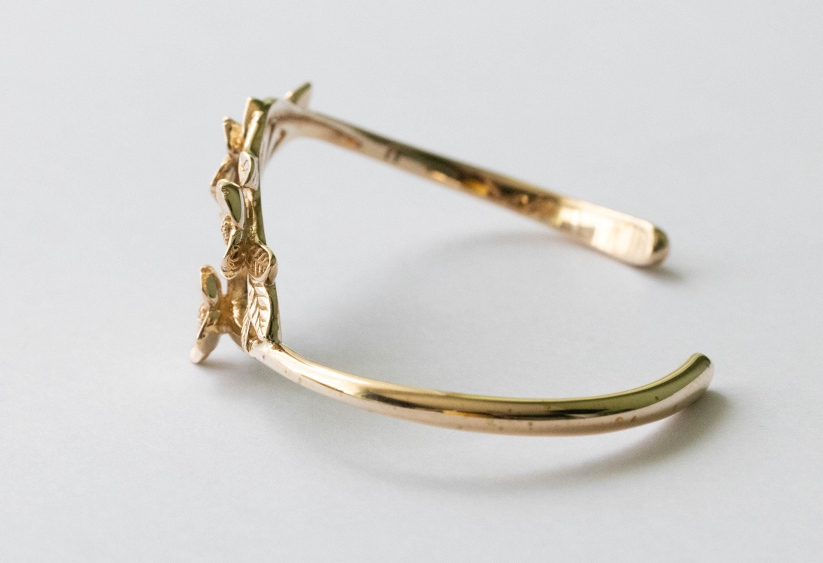 Bronze Dogwood Flower Bracelet - Image 3