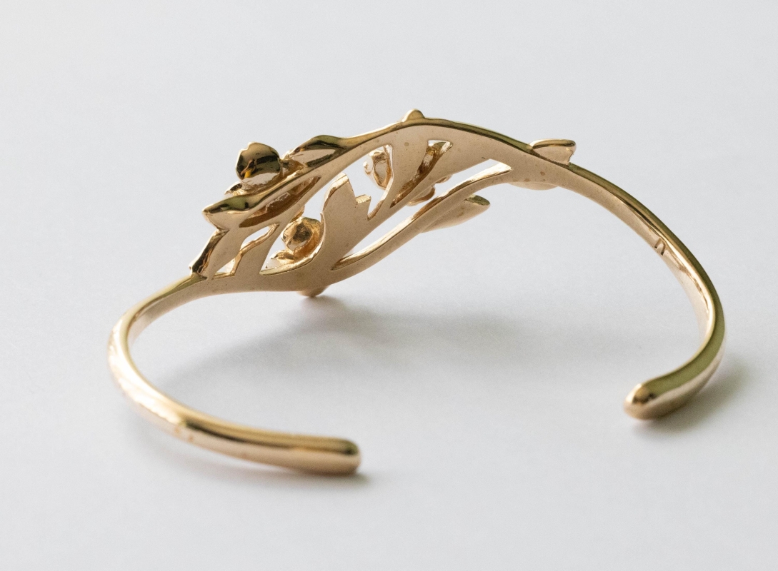 Bronze Dogwood Flower Bracelet - Image 4
