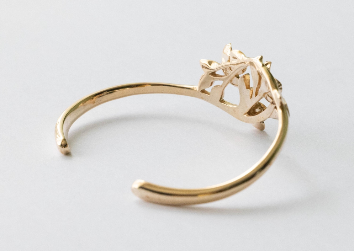 Bronze Dogwood Flower Bracelet - Image 5