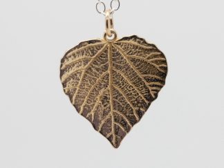 Bronze Aspen Leaf Charm