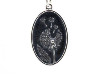 925 Sterling Silver Dandelion Charm