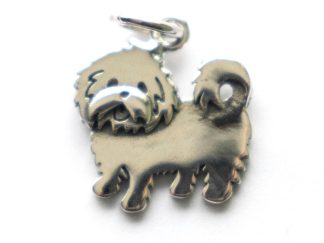 925 Sterling Silver Maltese Dog Charm