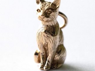 Bronze 3D Cat Charm