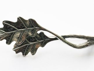 925 Sterling Silver Oak Leaf Brooch