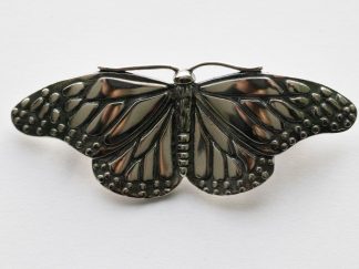 925 Sterling Silver Monarch Butterfly Brooch