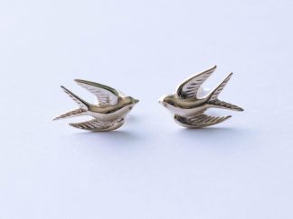 Bronze Swallow Post Earrings ( 1 pair)