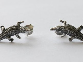 925 Sterling Silver Alligator Post Earrings ( 1 pair)