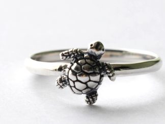 925 Sterling Silver Baby Sea Turtle Ring
