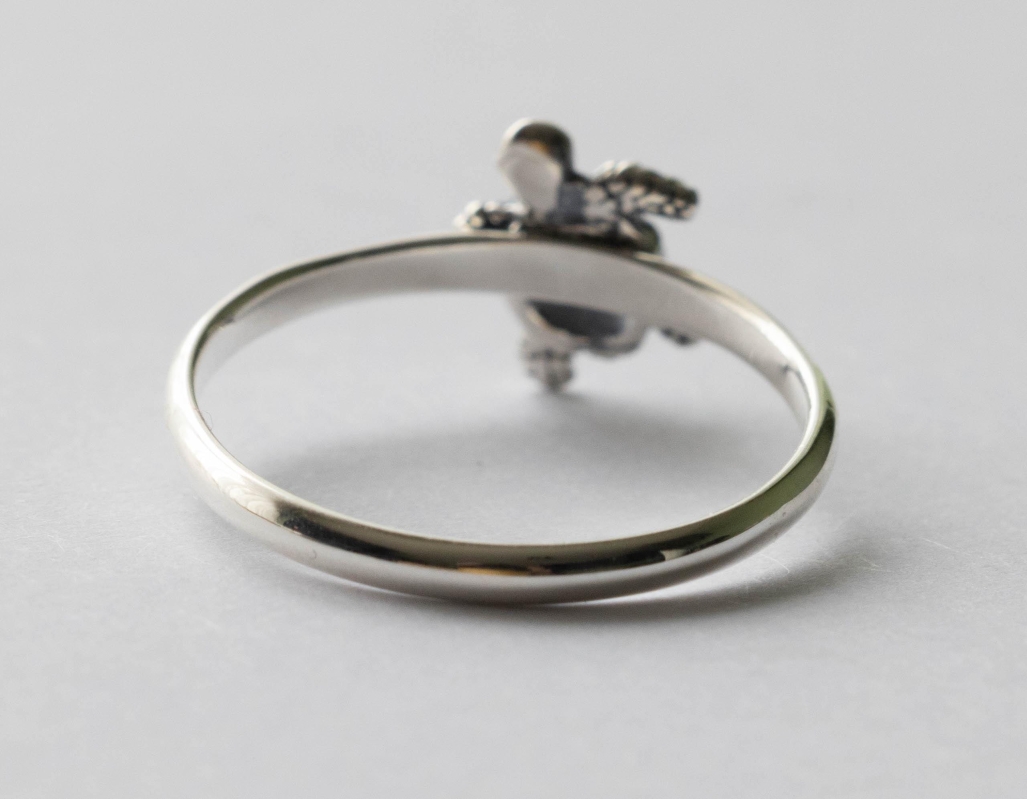 925 Sterling Silver Baby Sea Turtle Ring - Image 3