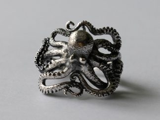 925 Sterling Silver Octopus Ring