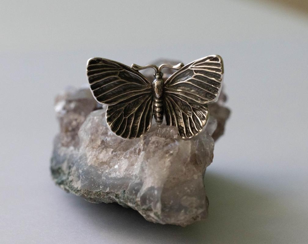 925 Sterling Silver Butterfly Ring - Image 4