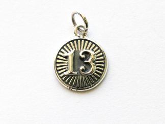 925 Sterling Silver Lucky 13 Coin Charm