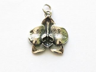 925 Sterling Silver Orchid Charm