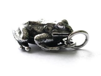 925 Sterling Silver Frog Charm