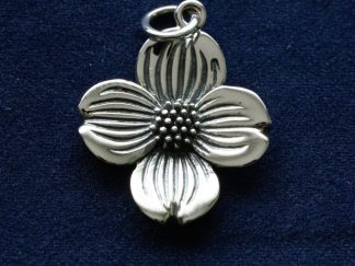 925 Sterling Silver Dogwood Flower Charm