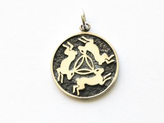 925 Sterling Silver Three Rabbits Charm