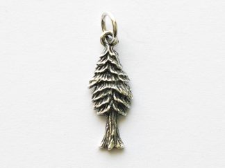 925 Sterling Silver Small Pine Tree Charm