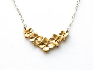 Bronze Hydrangea Festoon Necklace