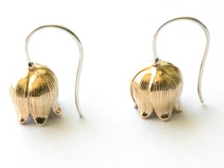 Bronze Single Lily of the Valley Hook Earrings (1 pair)