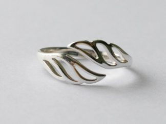 925 Sterling Silver Wing Adjustable Ring