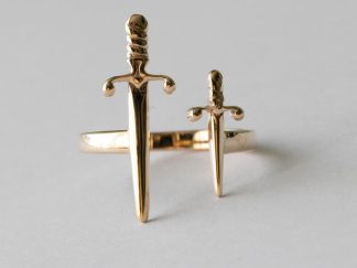 Bronze Swords Adjustable Ring