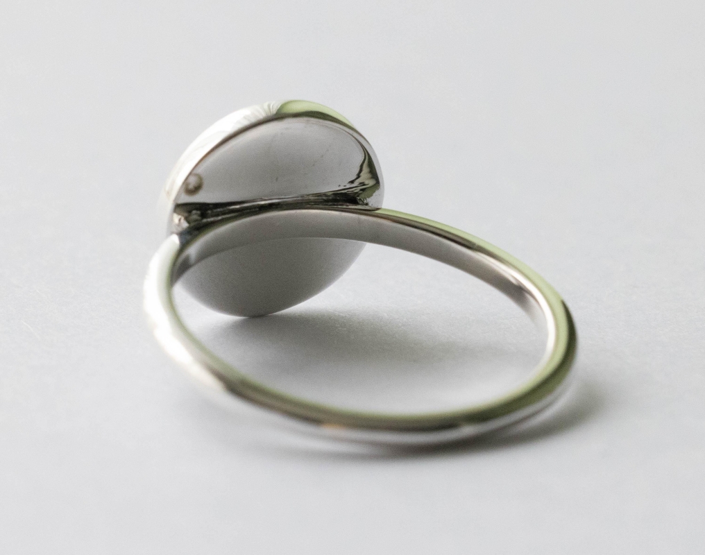 925 Sterling Silver Shadow Box Skull Ring - Image 4