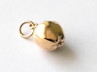 Bronze 3D Golden Apple Charm