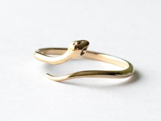 Bronze Snake Adjustable Ring