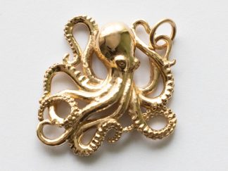 Bronze Octopus Charm