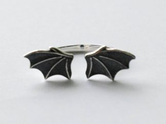 925 Sterling Silver Dragon Wings Adjustable Ring