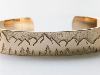 Bronze Mountain Cuff Bracelet