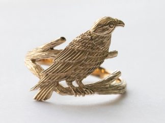Bronze Raven Ring
