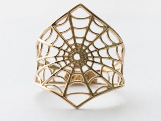 Bronze Spiderweb Ring