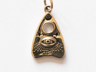 Bronze Ouija Planchette with All-Seeing Eye Charm