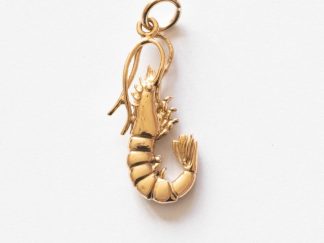Bronze Shrimp Charm
