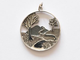925 Sterling Silver Winding Path Charm