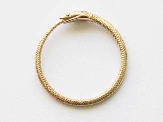 Bronze Ouroboros Snake Ring