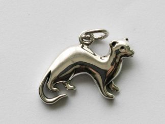 925 Sterling Silver Ferret Charm