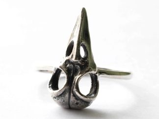 925 Sterling Silver Raven Skull Ring