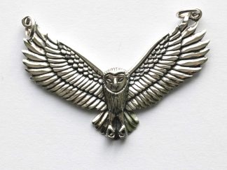 925 Sterling Silver Flying Owl Pendant
